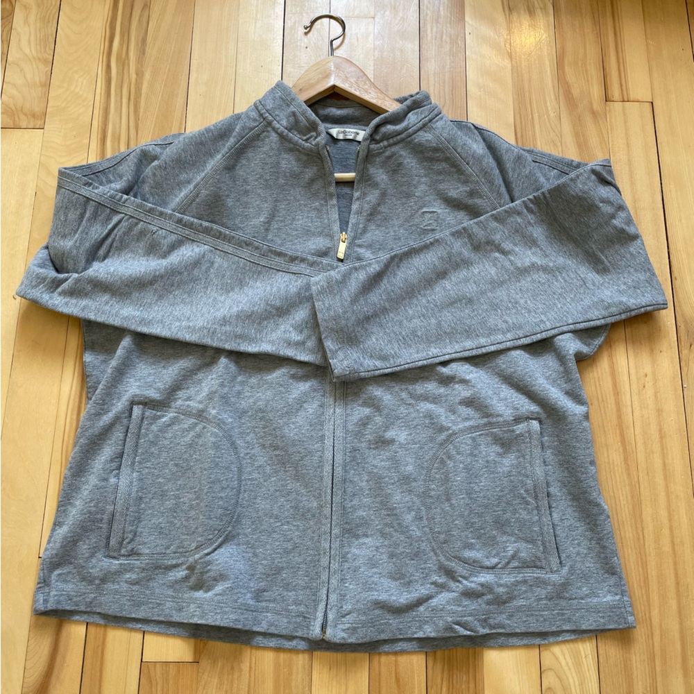 Liz Claiborne grey zip up sweatshirt size 1X